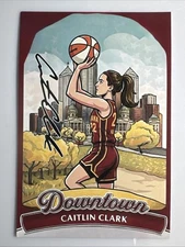 Caitlin Clark Downtown Original Fan Art Print Indiana Fever WNBA Basketball