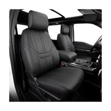 Super Cover for Ford F150 Seat Covers 2015-2025, Full Covered Leather Truck P...