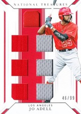 2019 Panini National Treasures Jo Adell Game Gear Material /46