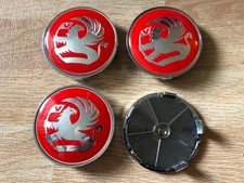 4x Vauxhall Hub Caps Alloy Wheel Centre Cap Set of 4 Zafira Corsa 68mm REd