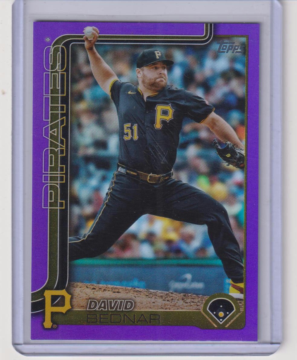 2025 Topps #381 David Bednar Purple Holo Foil 237/250