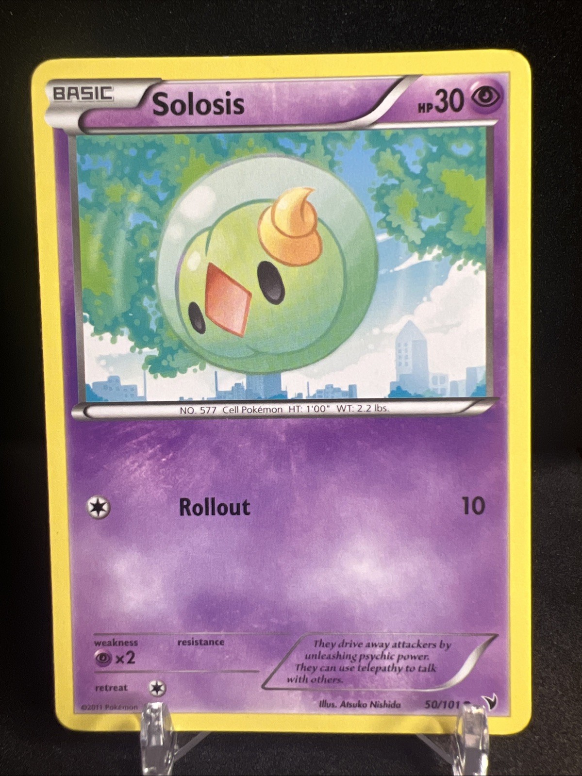 Solosis 50/101 Noble Victories Regular Pokémon TCG 2011