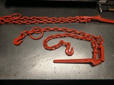(poultry cage securement) Lever Load Binder with 2 Grab Hooks , 1/4" to 5/16"