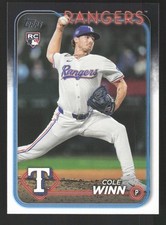 Cole Winn US109 RC Baseball 2024 Topps Update Texas Rangers
