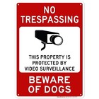 No Trespassing, This Property is Protected by Video 10x14 - Aluminum