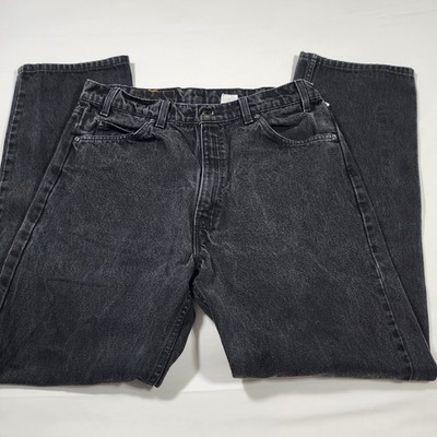 Vintage 90's Levis 505 USA Orange Tab Black Denim Jeans 36x34 (Actual 34x31) USA