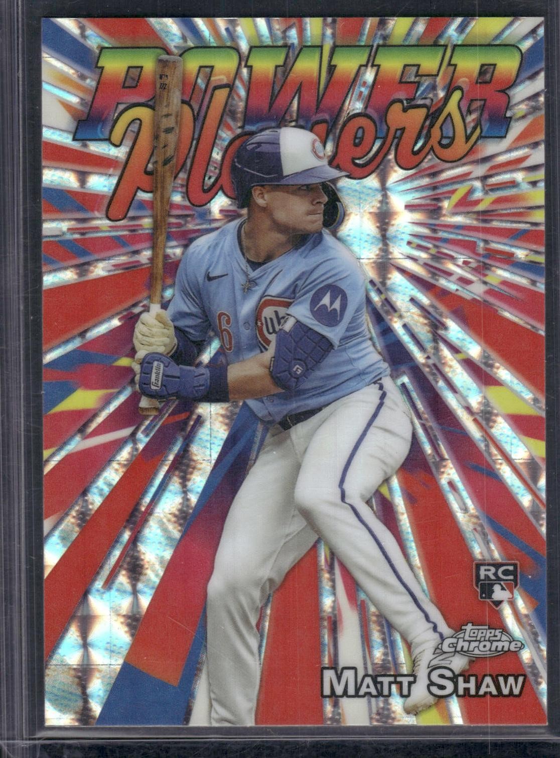2025 Topps Chrome Update Matt Shaw Power Players Geometric RC