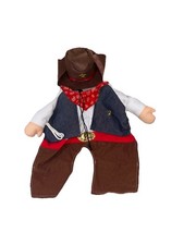 Dog Vibrant Life Cowboy Costume  Shirt,vest bandana, brown cowboy hat New