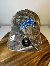 Brand New Detroit Lions '47 Brand RealTree Camo Clean Up Adjustable Cap/Hat