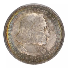 1893 Columbian Commemorative Silver Half Dollar PCGS MS-66 Rainbow