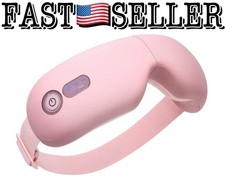 Smart Eye Massager with Heat and Vibration, Pink