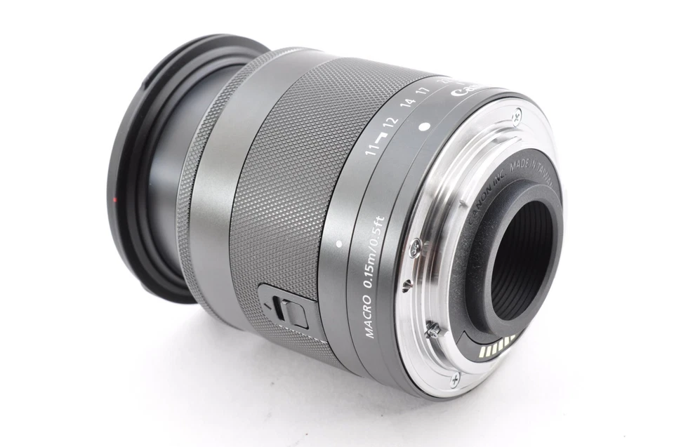 Objectif zoom grand angle Canon EF-M 11-22 mm f/4-5,6 IS STM du Japon... - Photo 2/4
