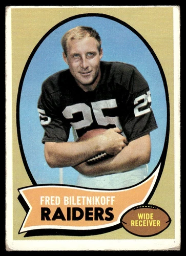 1970 Topps Ex Fred Biletnikoff Oakland Raiders #85