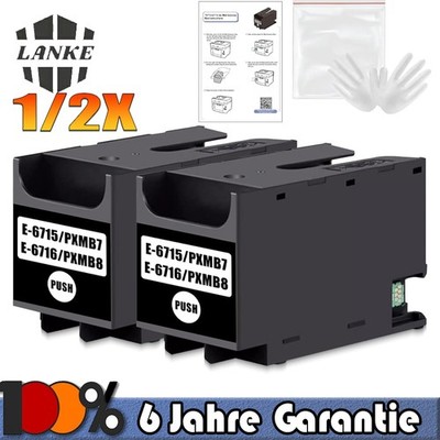 1/2PCS T6715 Maintenance Box Wartungstank für Epson T6716 T6715 WF-4740 WF-C5290