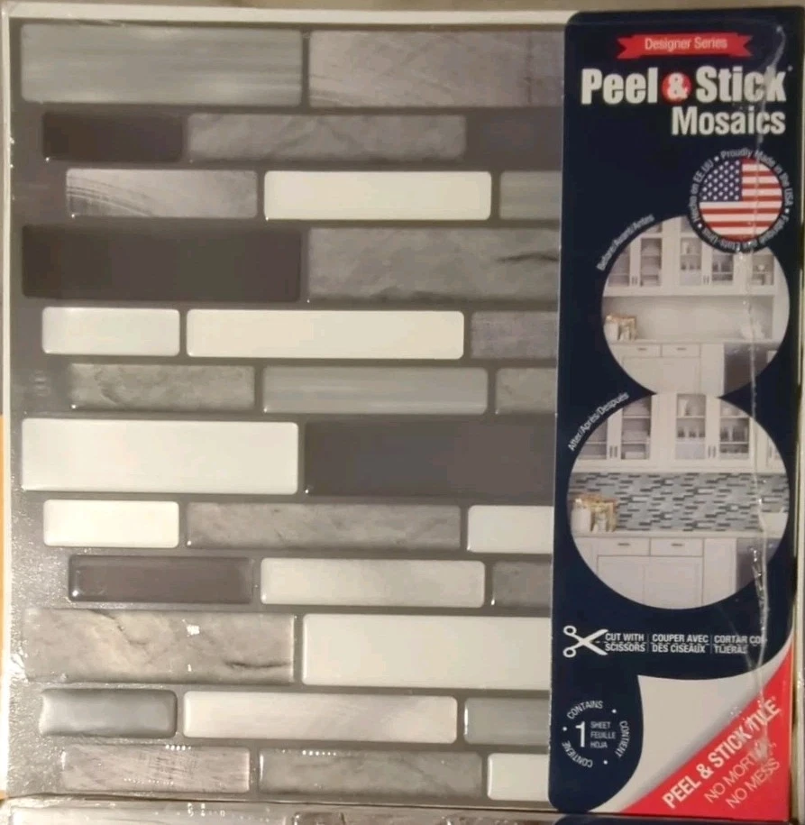 Peel & Stick мозаика стены плитки черный/белый/серый/медь #1916416, 677547, 633482 - Изображение 2 из 4