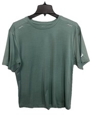 Asics Men's Knit Spacedye Short Sleeve T Shirt Running Gym Green Medium