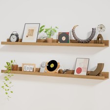 Picture Ledge Shelf,48 inch Long Floating Shelves for Wall Set of 2,Picture S...