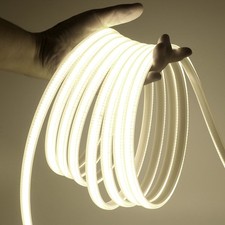 COB LED Strip Lights 220V Mains Plug In Flexible Tape Rope Light IP67 Waterproof
