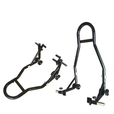 Motorcycle Bike Stand Front Rear Swingarm Lift Head Front Forklift Black