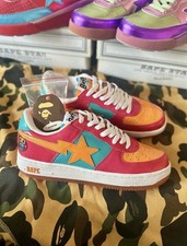 OG Bapesta Baby Milo Monster  Maroon  Glitter...