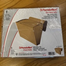 Pendaflex K-17M-XO  12 Pockets Heavy-Duty Expanding File - Letter, Brown New