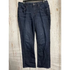 Jag Bootcut Jeans Womens Size 12 Dark Wash Blue Denim Low Rise Cotton Blend