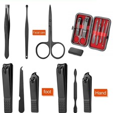 7PCS Manicure Set Pedicure Tools and Nail Clippers Professional Stainless Steel