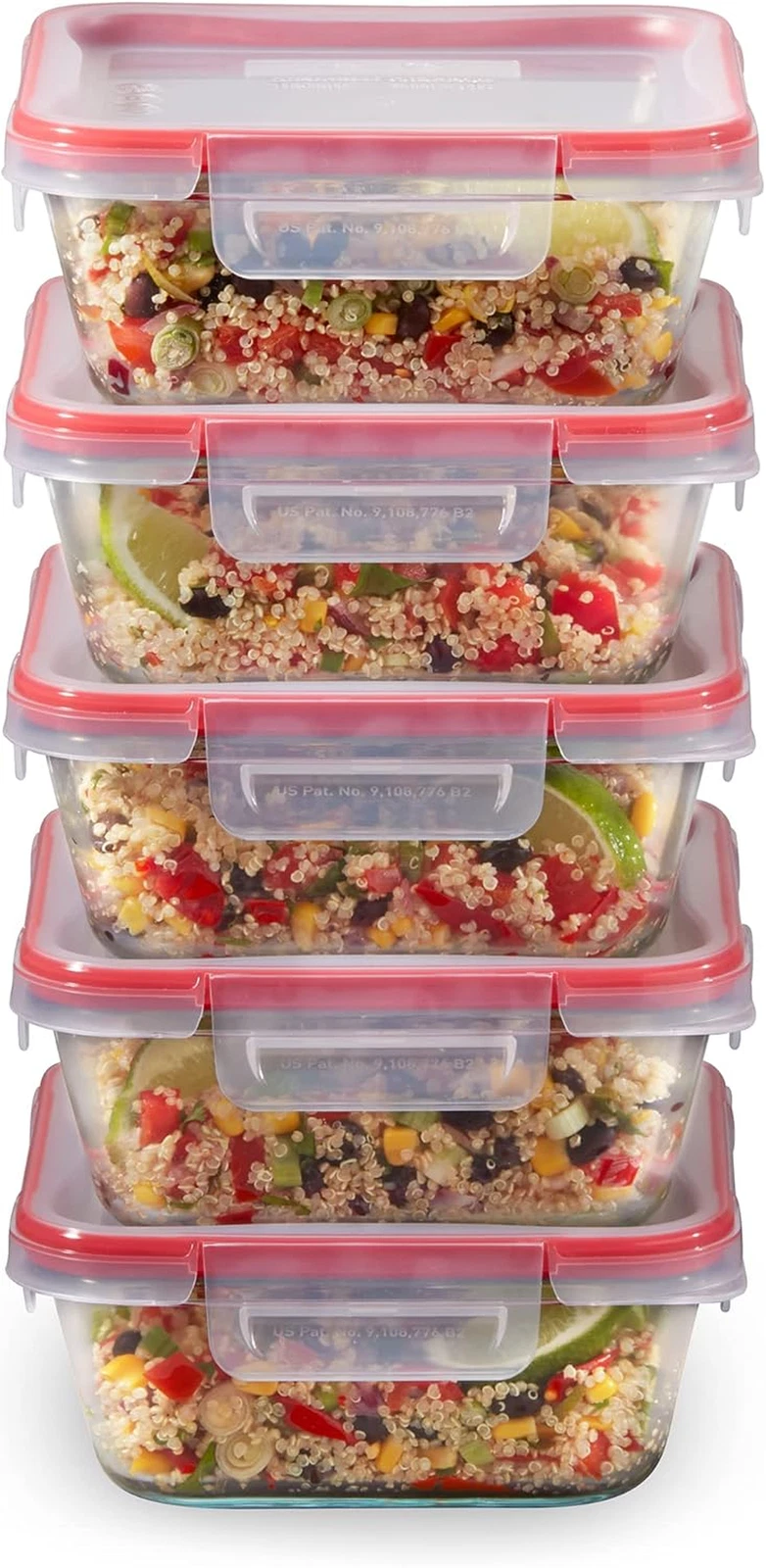 Pyrex Freshlock 5-Pack Glass Food Storage Containers, Airtight & BPA-Free
Opens in a new window or t