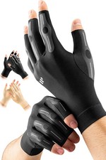 Targeted Compression Arthritis Gloves Fingerless Support For Men And Women Pair