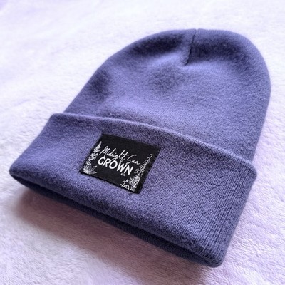  Midnight Sun Grown  blue thick beanie