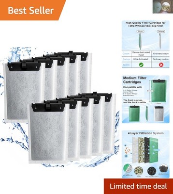 Ready-to-Use 10 Pack Medium Aquarium Filter Cartridges for Optimal Water Quality
