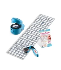 Truecut Quilter’s Ruler & Rotary Cutter Combo– Includes 45mm My Comf