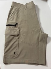 IRON CO. Men s Stretch Hybrid Cargo Shorts Black Size 36