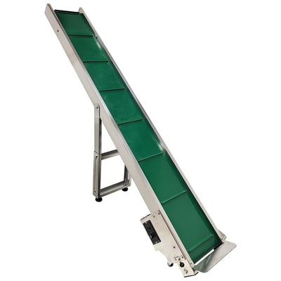#ad 110V Electric PVC Belt Climbing Conveyor Width 7.8#x27;#x27; Adjustable Height and Speed $704.06