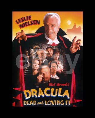 Dracula: Tot Und Loving It (1995) Leslie Nielsen Plakat 16x12 Foto Plakat