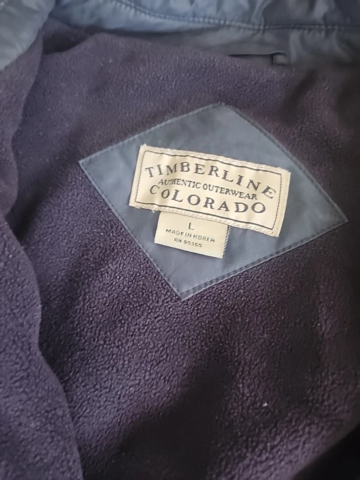 Colorado Timberline Authentic Outerwear Navy Blue Jacket  Men Large VOLVO embroi - Image 2 of 4