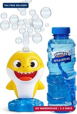 Baby Shark NO Spill Musical Bubble Machine,Bubble Toy for Baby, Todd