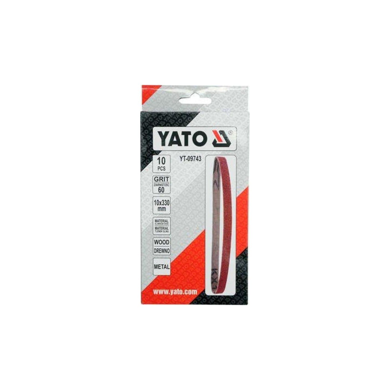 2x ✅Fits YATO YT-09743 Endless Abrasive Belt P60 10pcs 10x330mm ⭐UK Seller⭐ - Image 2