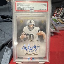 Panini 2023 Luminance Michael Mayer Rookie Autograph #Y1MMA Raiders PSA 7