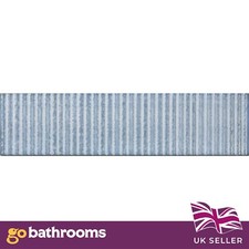 Zeno Aqua Textured Brick Tile | Shower Tile | Kitchen Splashback | 300x75mm