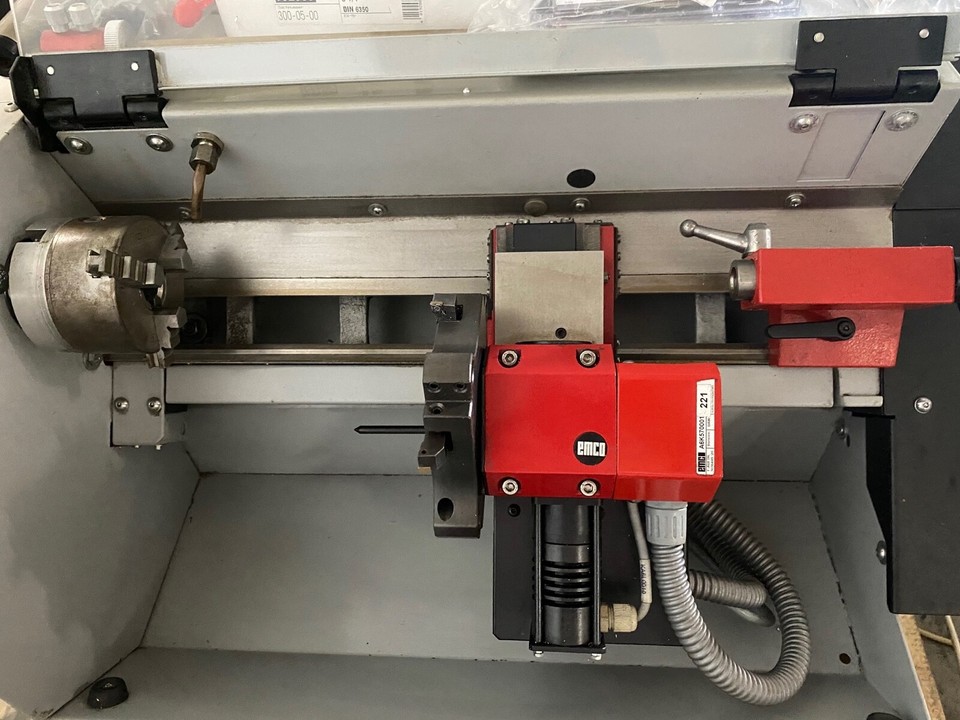 Emco Concept Turn 55 PC controlled 2-axis CNC tabletop turning machine ...