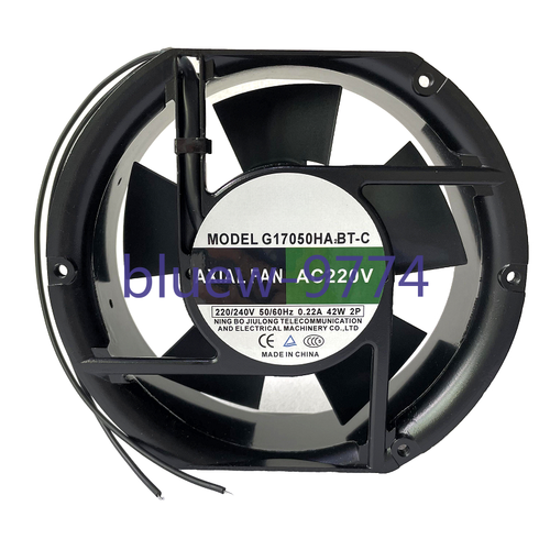 For JIU LONG G17050HA2BT-C 17251 AC 220V 0.22A Cooling Fan 2-Wire - 第 2/6 張圖片