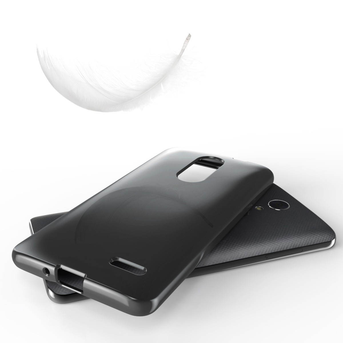 For ZTE ZMax One Z719DL / ZTE Blade Spark Slim Gel TPU Cover