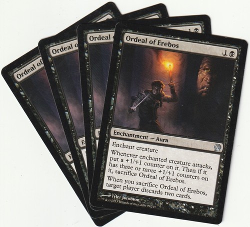 ✪ 4 MAGIC The Gathering ORDEAL OF EREBOS Enchantment MTG PLAYSET THS/EN 2013 - 第 1/2 張圖片
