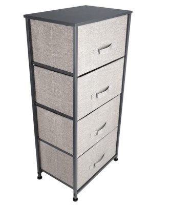 Home Basics SS39135 4 Drawer Storage Organizer, Gray