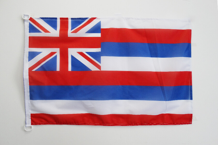 Pavillon nautique Hawaii 45x30cm - Drapeau de bateau hawaiien - Etat américain -