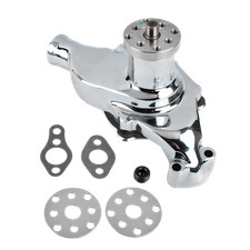 Chrome Small Block Chevy High Volume Short Water Pump Sbc 283 305 327 350 400 Chrome Small Block Chevy High Volume Short Water Pump Sbc 283 305 327 350 400
