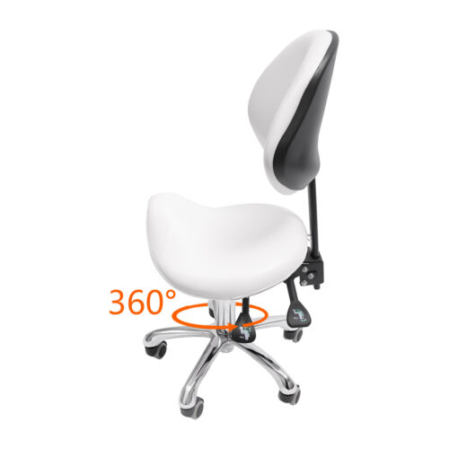 Ergolution Ergonomic Saddle Stool W/ Backrest -Work Stool,Office Stool-Seat - Picture 13 of 20