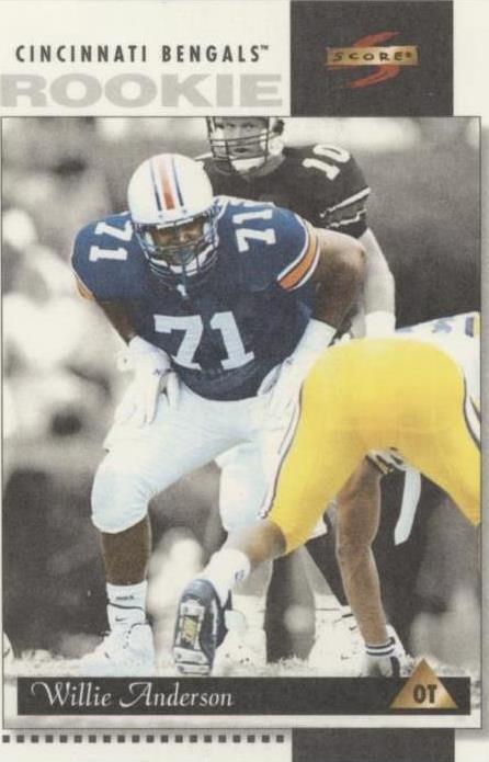 Willie Anderson #227 1996 Score Football Field Force