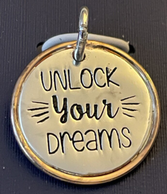 Silverworks Sterling Silber Charm ''Unlock Your Dreams'' 925 Southern 2-Tone Neu mit Etikett